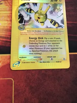 Elekid 9/147 Aquapolis Reverse Holo Rare Pokemon Card - Image 2