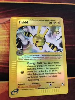 Elekid 9/147 Aquapolis Reverse Holo Rare Pokemon Card - Image 3