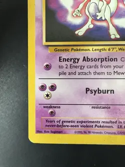 Pokemon TCG Mewtwo #3 WotC Promo Card Vintage 1999 - Image 4