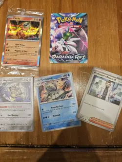 Paradox Rift STAFF Prerelease Stamped Promo SVP057,058,059,060 All 4 Staff Cards - Image 1