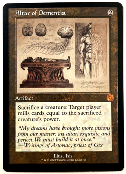 MTG Altar of Dementia *SCHEMATIC* The Brothers' War Retro Artifacts 66 NM - Image 1