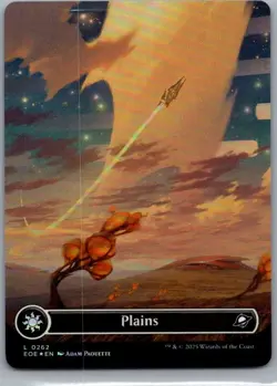 #262 Plains (0262) (Borderless) Edge of Eternities Land FOIL - Image 1