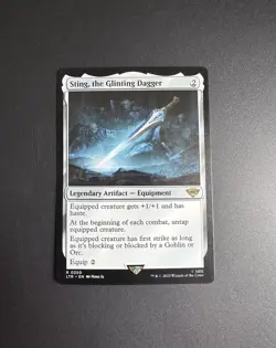 Sting, the Glinting Dagger - NM - MTG Lord of the Rings - Magic the Gathering - Image 1