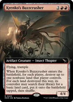 Foil - Krenko's Buzzcrusher (Extended Art) - 405 / NM / English - Image 1