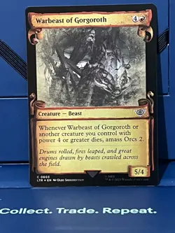 MTG Lord of the Rings Warbeast of Gorgoroth (Showcase Scrolls) Foil - Image 1