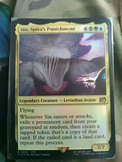 Sin, Spira's Punishment Foil - FIN 0242 NM - MTG Magic Mint Pack Fresh!! - Image 1