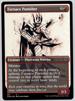 (x4) Furnace Punisher 291 Playset Uncommon Showcase Foil All Will Be One MTG NM - Image 1