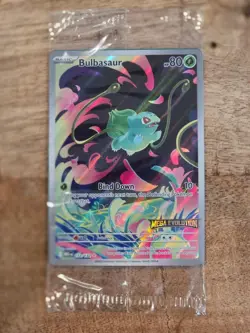 2025 Pokemon Mega Evolution Bulbasaur Sealed Stamp Promo 133/132 - Image 1