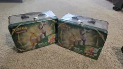Pokemon 2022 Spring Collectors Chest Tin LOT OF 2 and Galarian moltrs tin - Image 2