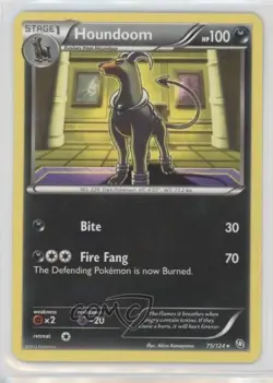 Houndoom Pokemon Black & White Dragons Exalted #75 10cj - Image 1