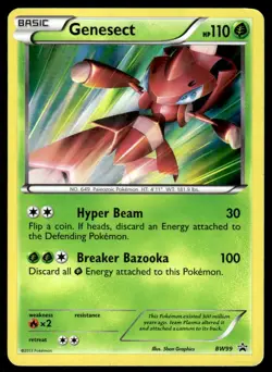 Pokemon TCG Black and White Promos #BW99 Genesect DMG - Image 1