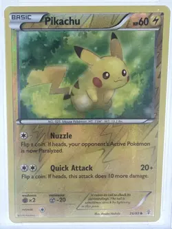 2016 Pokemon XY Generations Pikachu Reverse Foil #26 PSA 8 NM-MT Holo Shiny - Image 3