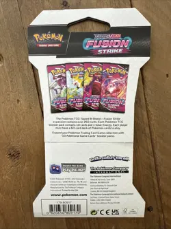 Pokemon TCG Sword & Shield Fusion Strike Sleeved Booster Pack Lot Of 6 820650809170 - Image 3