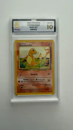 PERFECT 10 - Charmander 46/102 - Pokemon WOTC 1999 Base Set GRADED 10 GEM MINT - Image 1