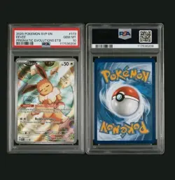 Eevee 173 Promo PSA 10 2025 Pokemon Prismatic Evolutions ETB Promo - Image 3