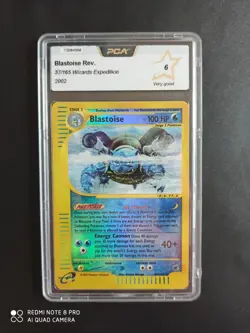 Carte Pokemon Blastoise Tortank Reverse 37/165 - Expedition - US - PCA 6 - Image 1