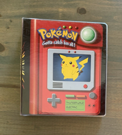 1999 Nintendo Pokemon 3-ring Binder (EMPTY) Plus 20 (9) Pocket Sheets - Image 1