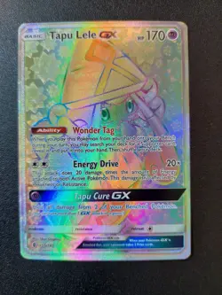 Pokemon - Tapu Lele GX - 155/145 - Guardians Rising - Rainbow Secret Rare - NM - Image 5