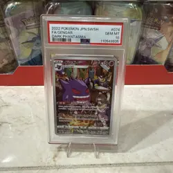 2022 POKEMON JPN SWORD & SHIELD DARK PHANTASMA #074 FULL ART/GENGAR PSA 10 - Image 1