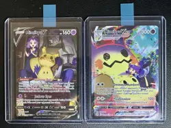 Pokemon TCG Mimikyu VMAX TG17/TG30 and Mimikyu V TG16/TG30 Sequential Set NM/M - Image 1