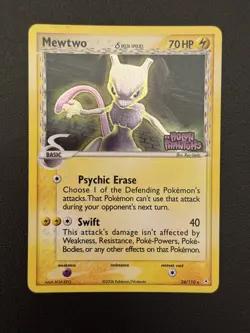 2006 Pokemon EX Holon Phantoms Mewtwo Delta Species Rare #24/110 - Image 1