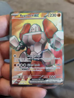 Regirock EX 214/182 Ultra Rare Pokemon SV Destined Rivals NM - Image 1