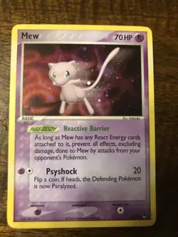 Pokemon TCG Mew Pop Series 4 Holo 004/017 LP - Image 1