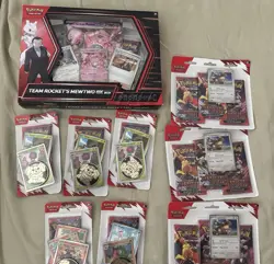 Destined Rivals Pokemon TCG Bundle - Team Rockets Mewtwo EX Box & Blister Packs - Image 1