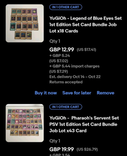 YuGiOh - LOB + PSV Set (Bundle) - Image 1