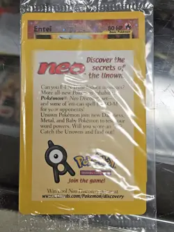 Pokemon Entei Foil Promo Card SEALED Mint - Image 1