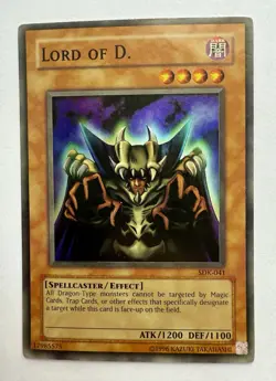 Yu-Gi-Oh TCG Lord Of D. SDK-041 Unlimited Super Rare Card LP/MP - Image 1
