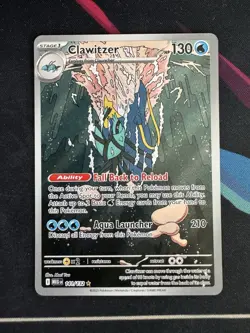 Clawitzer - 141/132 Pokemon TCG Mega Evolutions Illustration Rare Pokemon Card - Image 1