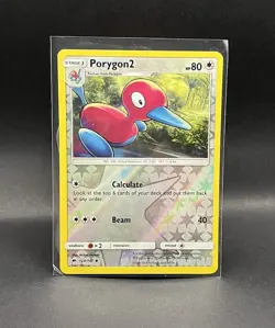 Pokemon Porygon2 Reverse Holo Card Burning Shadows 104/147 NM Condition - Image 2