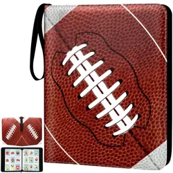 900 Pockets Football Card Binder for Trading Cards Holder with Sleeves Album Car - Image 1
