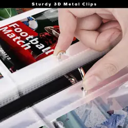 900 Pockets Football Card Binder for Trading Cards Holder with Sleeves Album Car - Image 5