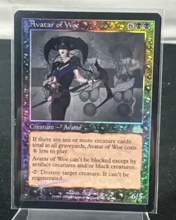Magic The Gathering: Avatar of Woe - Magic Prophecy - Foil Card - Image 1