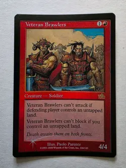 Magic: The Gathering Prophecy Foil Veteran Brawlers Card MTG EXCELLENT English - Image 1
