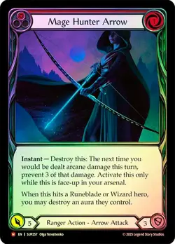 FAB RAINBOW FOIL Mage Hunter Arrow - Super Slam Card # 257 - Image 1