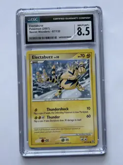 Electabuzz Pokemon Card Secret Wonders 8.5 CGC Graded - Image 1