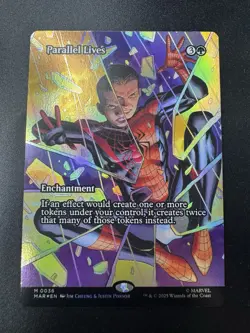 Parallel Lives - Borderless FOIL - Spiderman #36 Mythic, NM, MTG - Image 1
