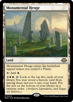 Monumental Henge (REGULAR) x1 - MTG Modern Horizons 3 MH3 #222 - Image 1