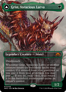 Grist, Voracious Larva // Grist, the Plague Swarm (REGULAR) x1 - MTG MH3 #446 - Image 1