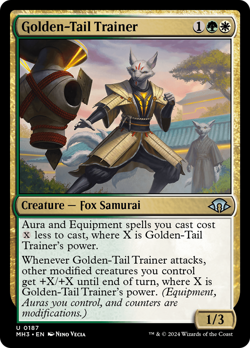 Golden-Tail Trainer (REGULAR) x1 - MTG Modern Horizons 3 MH3 #187 - Image 1