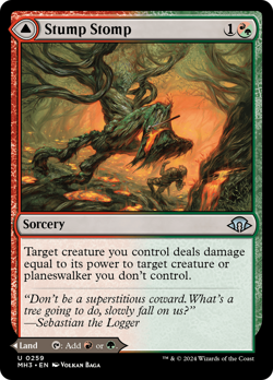 Stump Stomp // Burnwillow Clearing (FOIL) x1 - MTG Modern Horizons 3 MH3 #259 - Image 1