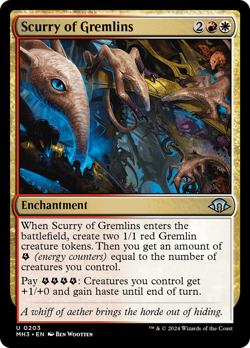 Scurry of Gremlins (REGULAR) x1 - MTG Modern Horizons 3 MH3 #203 - Image 1