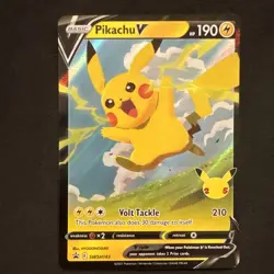 Pikachu V SWSH143 SWSH: Sword & Shield Promo Cards Holo Pokemon - Image 1