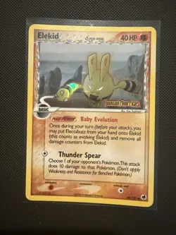 ELEKID 48/101 EX Dragon Frontiers POKEMON Delta Species Holo 2006 Stamped Card - Image 1