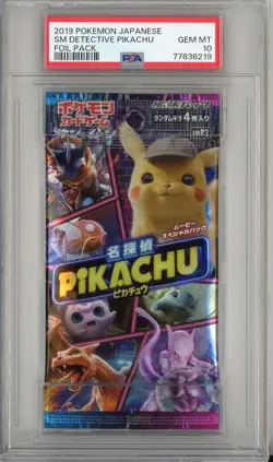 PSA 10 Detective Pikachu Japanese Pokemon Booster Pack - Image 1