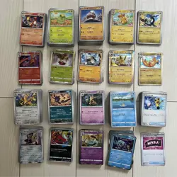 Pokemon Trading Cards Lot 1011 Japanese R SR SSR Bulk Played Condition - Image 3