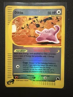 Ditto Skyridge Reverse Holo 51/144 Rare E-Reader 2003 Pokemon - Image 1